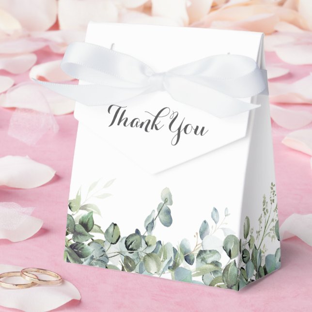 Caixinha De Lembrancinhas Rustic Botanical Eucalyptus Greenery Wedding (Casamento)