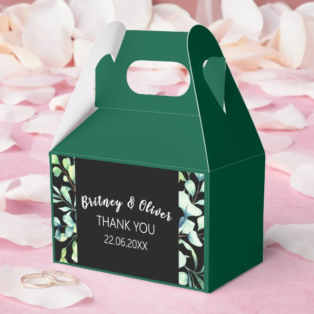 Caixinha De Lembrancinhas Rustic Botanical Eucalyptus Greenery Wedding (Casamento)