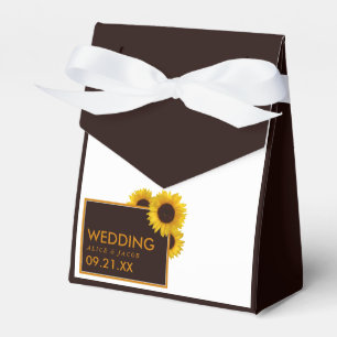 Caixinha De Lembrancinhas Rustic Country Sunflower - Casamento Floral