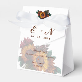 Caixinha De Lembrancinhas Rustic Orange Floral Monograma Obrigado Casamento