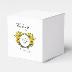 Caixinha De Lembrancinhas Rustic Wattle Acacia Wedding