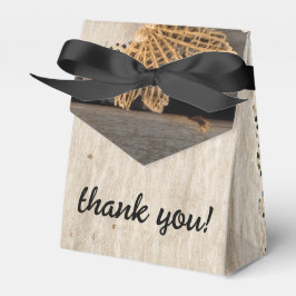 Caixinha De Lembrancinhas Rústico Charm Burlap & Lace Barn Wood