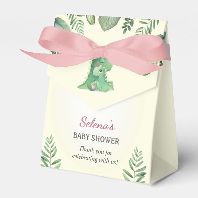 Caixinha De Lembrancinhas Saco de Presente de Churrasco de Bebê Dinossauro M (Frente)