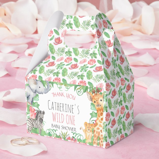 Caixinha De Lembrancinhas Safari Animal Toporal Chá de fraldas Agradável (Casamento)