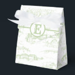 Caixinha De Lembrancinhas Sage do Monograma de Chattanooga<br><div class="desc">Ama Chattanooga? Mostre isso com esta caixa de favores monogramada com uma toile de juoy temática de Chattanooga! Perfeita para o seu casamento em Chattanooga. Observe atentamente o design e você reconhecerá elementos como a Ponte Walnut Street, a Ponte Market Street, o Aquário do Tennessee, Lookout Mountain, um barco a...</div>