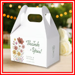 Caixinha De Lembrancinhas Sage Green Wildflower Wedding Obrigado<br><div class="desc">Casamento De Sage Green Wildflower Obrigado Caixas De Favor | Caixas de Tratamento Floral Russo Botânico Enviem seus convidados para casa com um doce símbolo de apreço escondido no nosso encantador Casamento Sage Green Wildflower Obrigado Boxes! Estas caixas encantadoras apresentam flores silvestres de cor aquática delicadas e verde-salgado, criando um...</div>