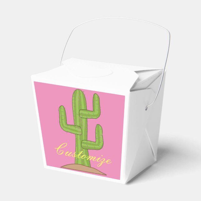 Caixinha De Lembrancinhas Saguaro Cactus Thunder_Cove (Frente)
