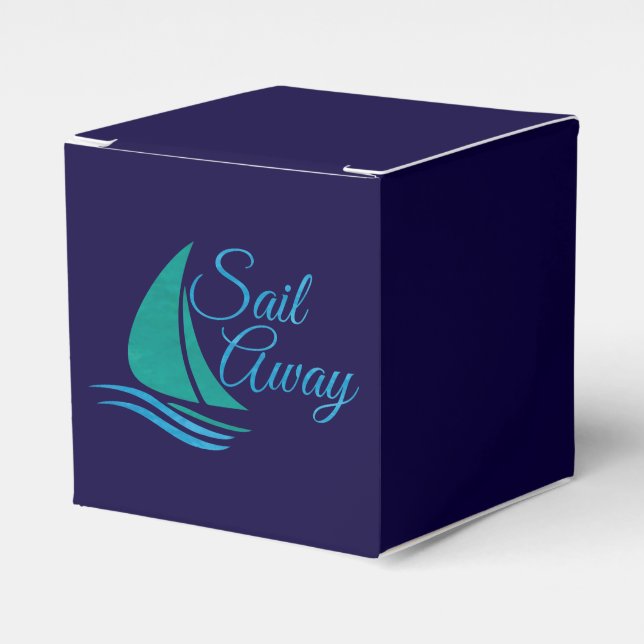 Caixinha De Lembrancinhas Sail Náutico Afastado (Frente)