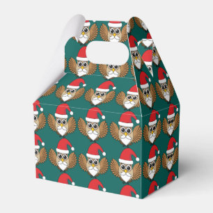 Caixinha De Lembrancinhas Santa Claus Owl