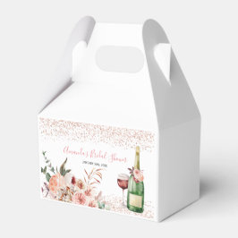 Caixinha De Lembrancinhas Saúde ao Chá de panela Rosa Esbranquiçado