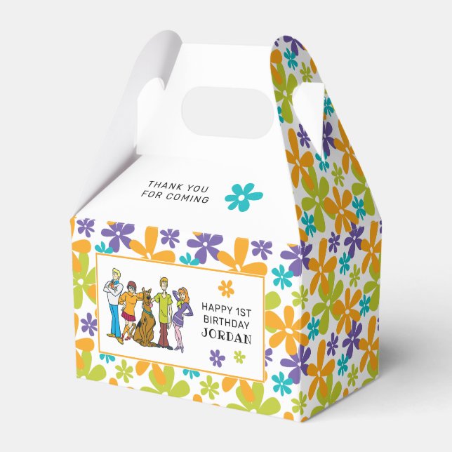 Caixinha De Lembrancinhas Scooby-Doo e Gang Obrigado (Frente)