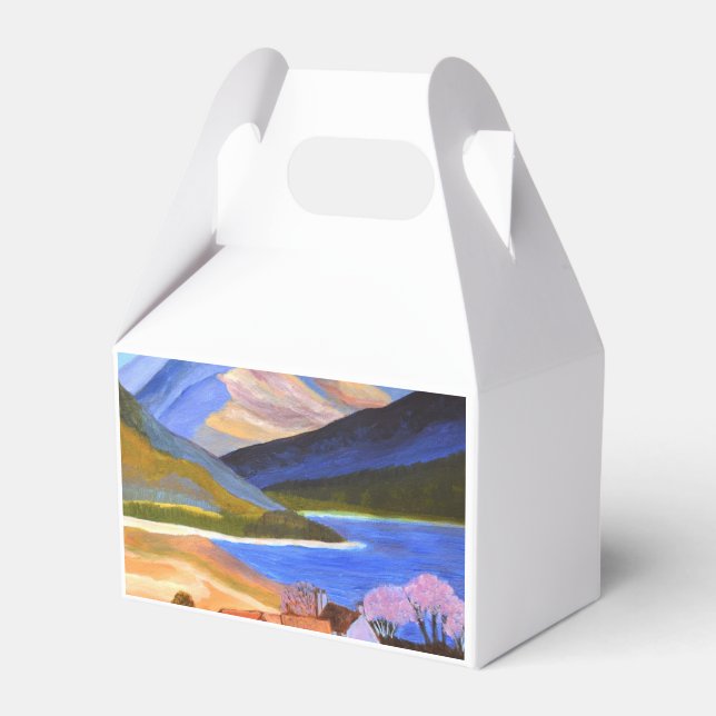 Caixinha De Lembrancinhas Scottish Highlands Favor Box (Frente)