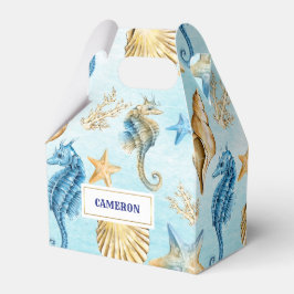 Caixinha De Lembrancinhas Seashells Pattern Beach Casamento Boxes