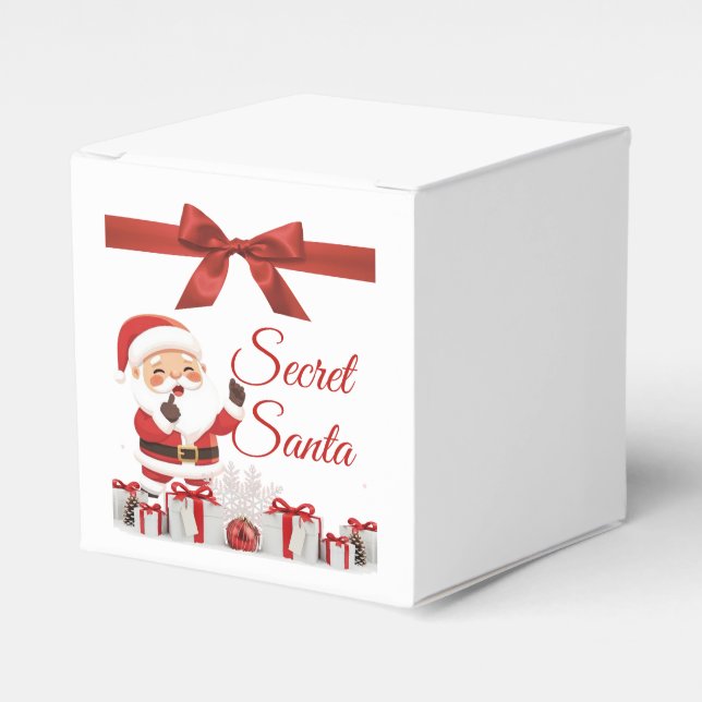 Caixinha De Lembrancinhas Secret Santa Gift Box (Frente)