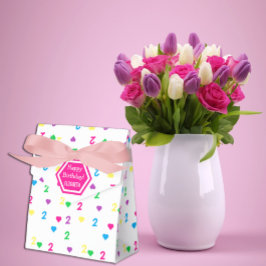 Caixinha De Lembrancinhas Segundo aniversário Arco-Íris