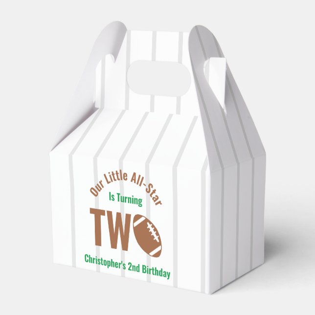 Caixinha De Lembrancinhas Segundo aniversário de futebol All-Star (Frente)