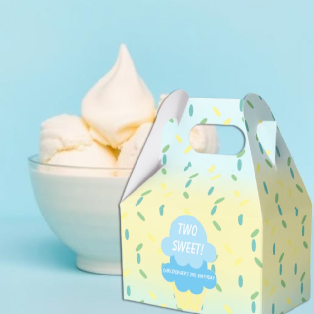 Caixinha De Lembrancinhas segundo aniversário sorvete (Criador carregado)