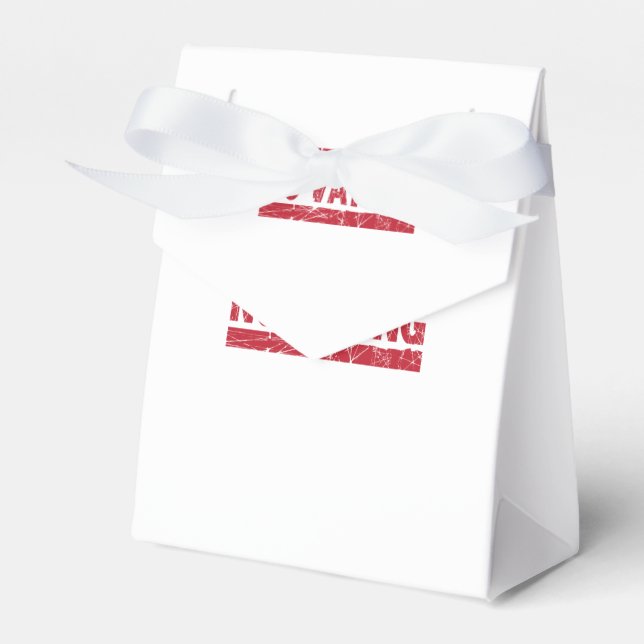 Caixinha De Lembrancinhas Sem Carimbo De Tinta Vermelha Vapível (Frente)