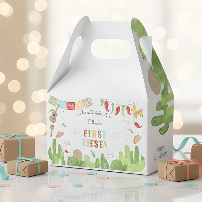 Caixinha De Lembrancinhas Sem tempo para o primeiro aniversário do siesta fi (Criador carregado)