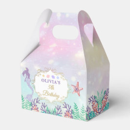 Caixinha De Lembrancinhas Sereia Aniversário Sob A Festa Do Mar Obrigado