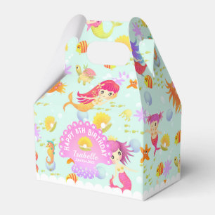 Caixinha De Lembrancinhas Sereias Blue Tent