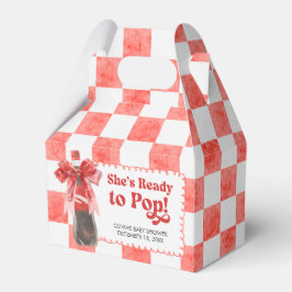 Caixinha De Lembrancinhas She's Ready to Pop Baby Shower