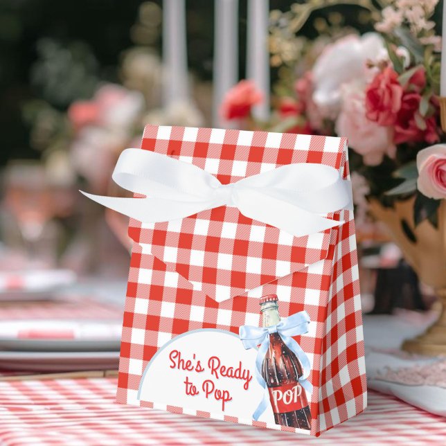 Caixinha De Lembrancinhas She's Ready to Pop Baby Shower Gift (She's Ready to pop baby shower Gift Favor Boxes)