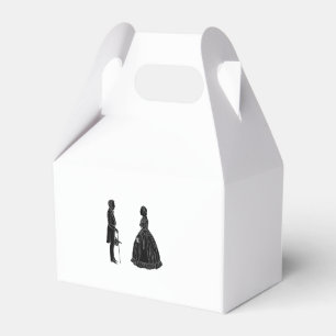 Caixinha De Lembrancinhas silhueta de abraham lincoln mary todd lincoln