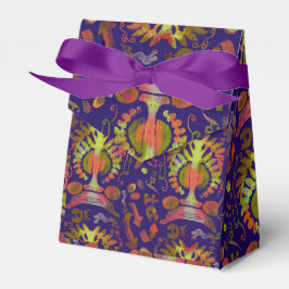 Caixinha De Lembrancinhas Simetria oriental psicodélica Abstrato Art