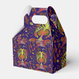 Caixinha De Lembrancinhas Simetria oriental psicodélica Abstrato Art