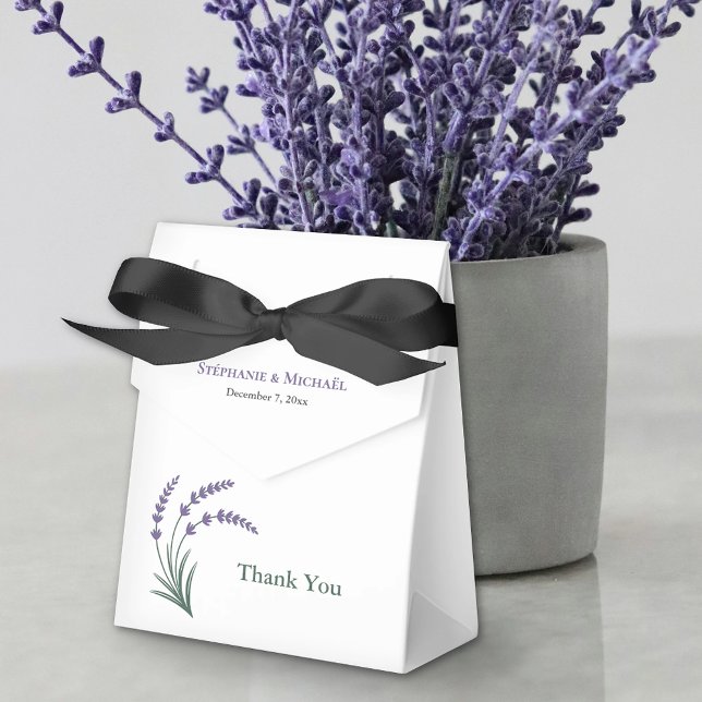 Caixinha De Lembrancinhas Simple Lavender Wedding (Simple Lavender Wedding Favor Boxes)