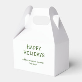 Caixinha De Lembrancinhas Simples feriados verdes e felizes no Natal