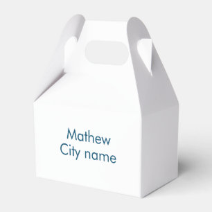 Caixinha De Lembrancinhas simples letra inicial monograma adicionar sua letr