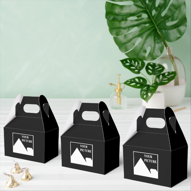 Caixinha De Lembrancinhas Simples Moderno Crie Sua Própria Foto De Casamento (Múltiplo)