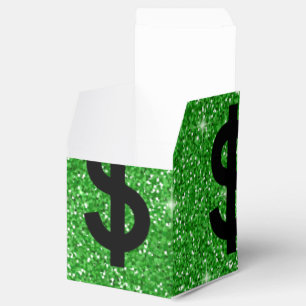 Caixinha De Lembrancinhas Sinal de Dólar Negro Money Empreendedor Wall Stre
