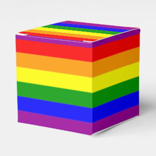 Caixinha De Lembrancinhas Sinalizador de Orgulho LGBTQIA+ Cores Arco-Íris