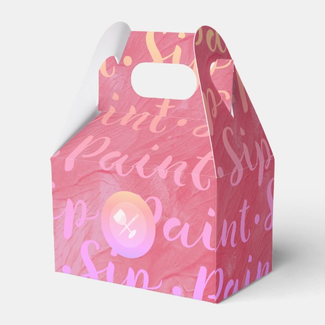 Caixinha De Lembrancinhas Sip & Paint (Verso)