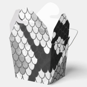 Caixinha De Lembrancinhas Snake Gray and Light Gray Print