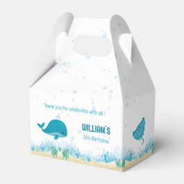 Caixinha De Lembrancinhas Sob o mar Animais do oceano