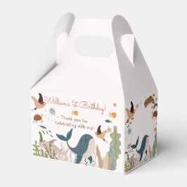 Caixinha De Lembrancinhas Sob o primeiro aniversario de vida do mar de tubar