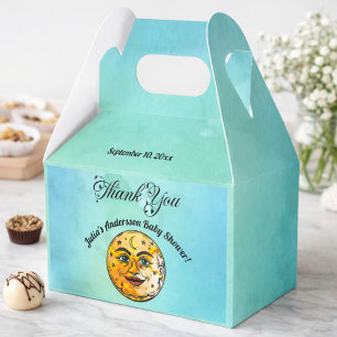 Caixinha De Lembrancinhas Sobre a celebração do Chá de fraldas da Lua