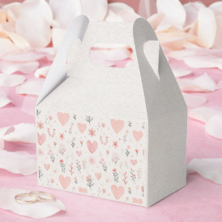 Caixinha De Lembrancinhas Soft Heart Pattern Favor Box