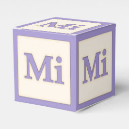 Caixinha De Lembrancinhas Solfeggio Musical Baby Blocks Roxo