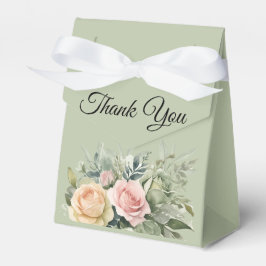 Caixinha De Lembrancinhas Sombras de Sage Green - Obrigado Casamento
