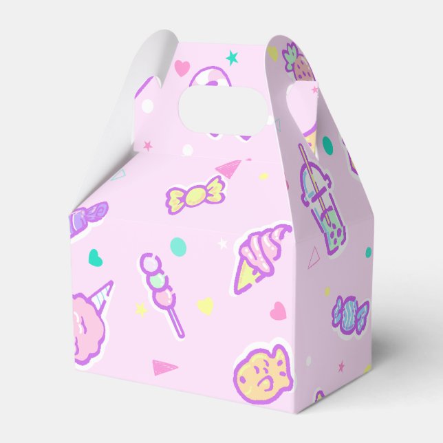 Caixinha De Lembrancinhas Sonhando com Snacks de Verão (Frente)