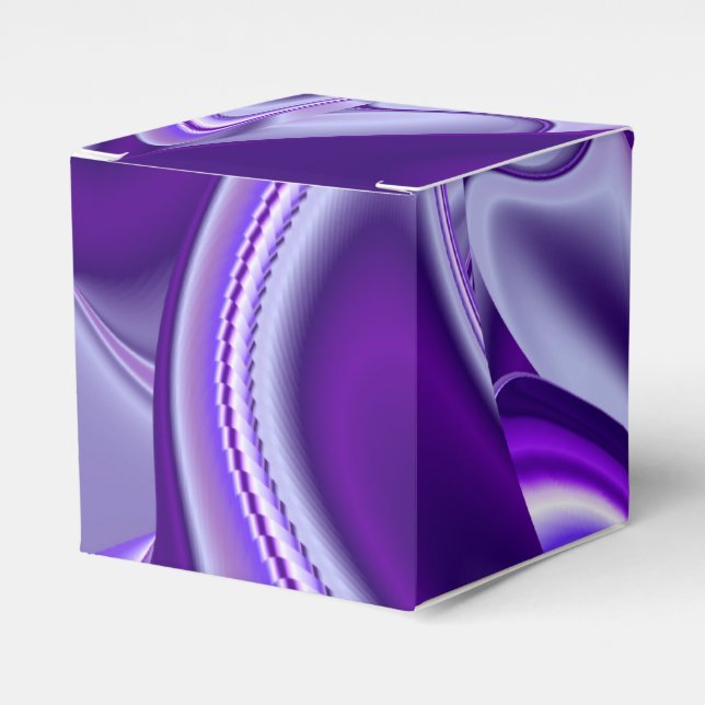 Caixinha De Lembrancinhas Sonhos de Arco-Íris de Flor Roxo (Frente)