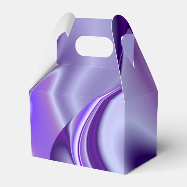 Caixinha De Lembrancinhas Sonhos de Arco-Íris de Flor Roxo (Frente)