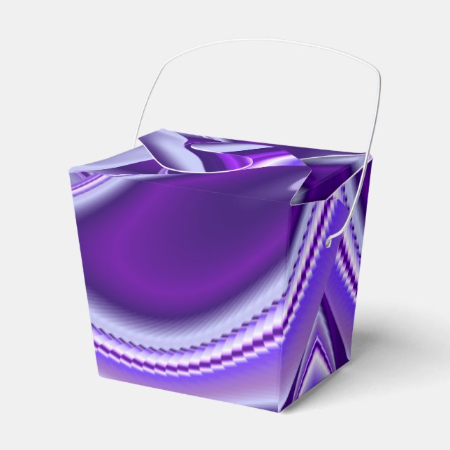 Caixinha De Lembrancinhas Sonhos de Arco-Íris de Flor Roxo (Frente)