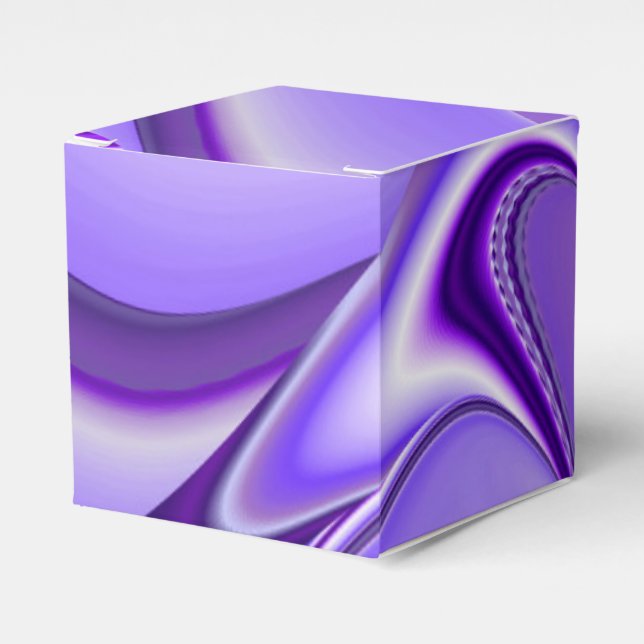 Caixinha De Lembrancinhas Sonhos de Arco-Íris de Flor Roxo (Frente)