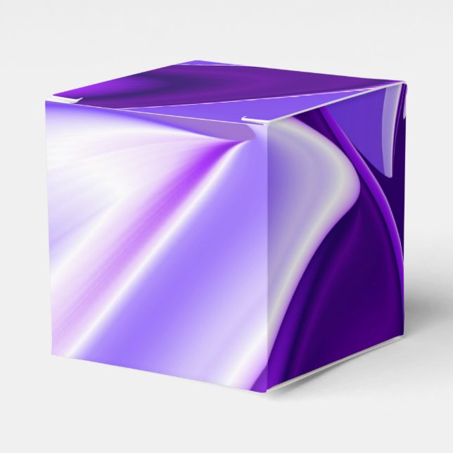 Caixinha De Lembrancinhas Sonhos de Arco-Íris de Flor Roxo (Frente)